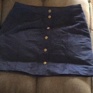Suede skirt